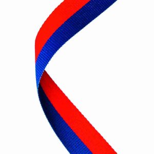 Royal Blue and Red Medal Ribbon