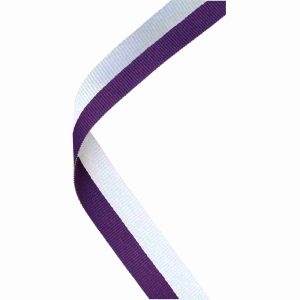 Purple and White Medal Ribbon