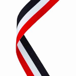 Red White and Black Medal Ribbon
