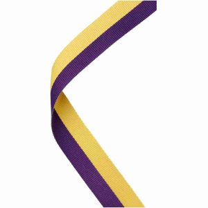 Purple and Yellow Medal Ribbon