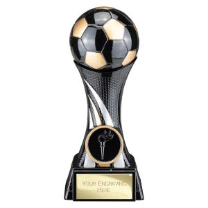 Attack Strike Football Trophy Black and Gold