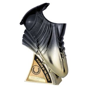 Power Golden Boot Trophy Player of Year Black and Gold