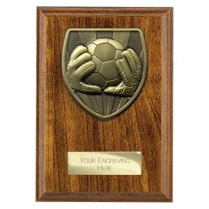 Cobra Plaque Football Goal Keeper Walnut