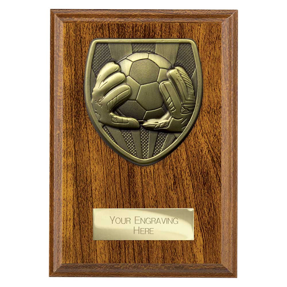 Cobra Plaque Football Goal Keeper Walnut 1 Cobra Plaque Football Goal Keeper Walnut