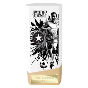 Prime Player of the Month Trophy White and Gold