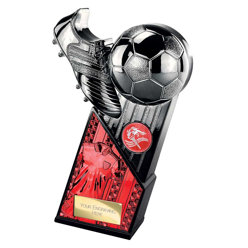 The Marauders Red Shirt Football Trophy Gunmetal and Black 3 The Marauders Red Shirt Football Trophy Gunmetal and Black - Image 3