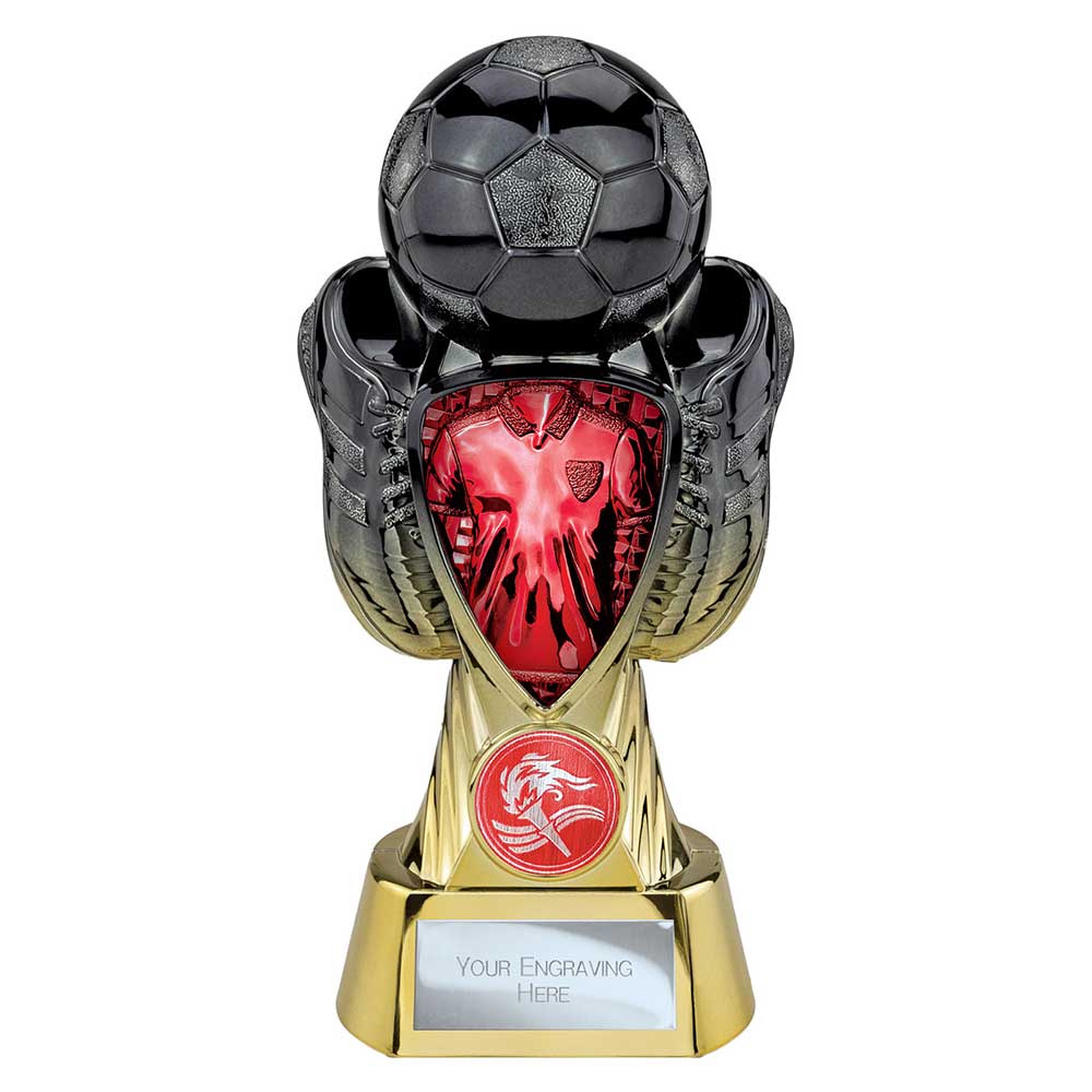 Tournament Red Shirt Football Trophy Black and Gunmetal 3 Tournament Red Shirt Football Trophy Black and Gunmetal - Image 3