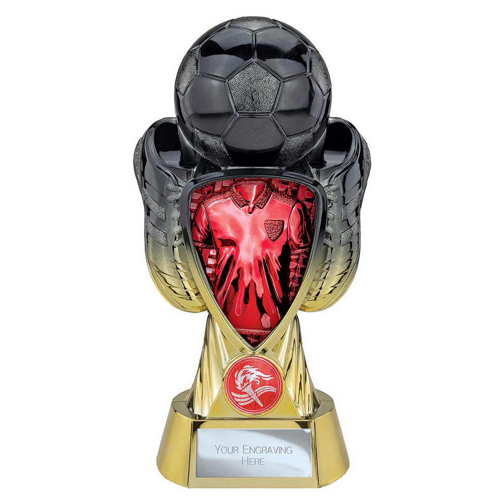 Tournament Red Shirt Football Trophy Black and Gunmetal 4 Tournament Red Shirt Football Trophy Black and Gunmetal - Image 4