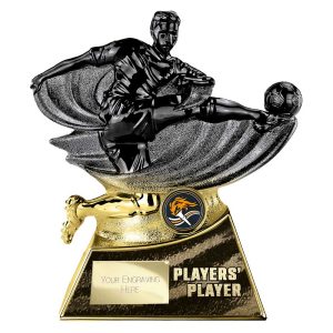 Power Strike Football Players Player Trophy Black and Gold