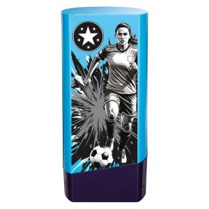 Prime Ladies Football Trophy Blue and Purple