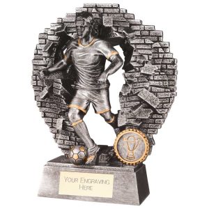 Blast Out Male Football Trophy