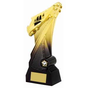 Velocity Football Trophy Gold and Black