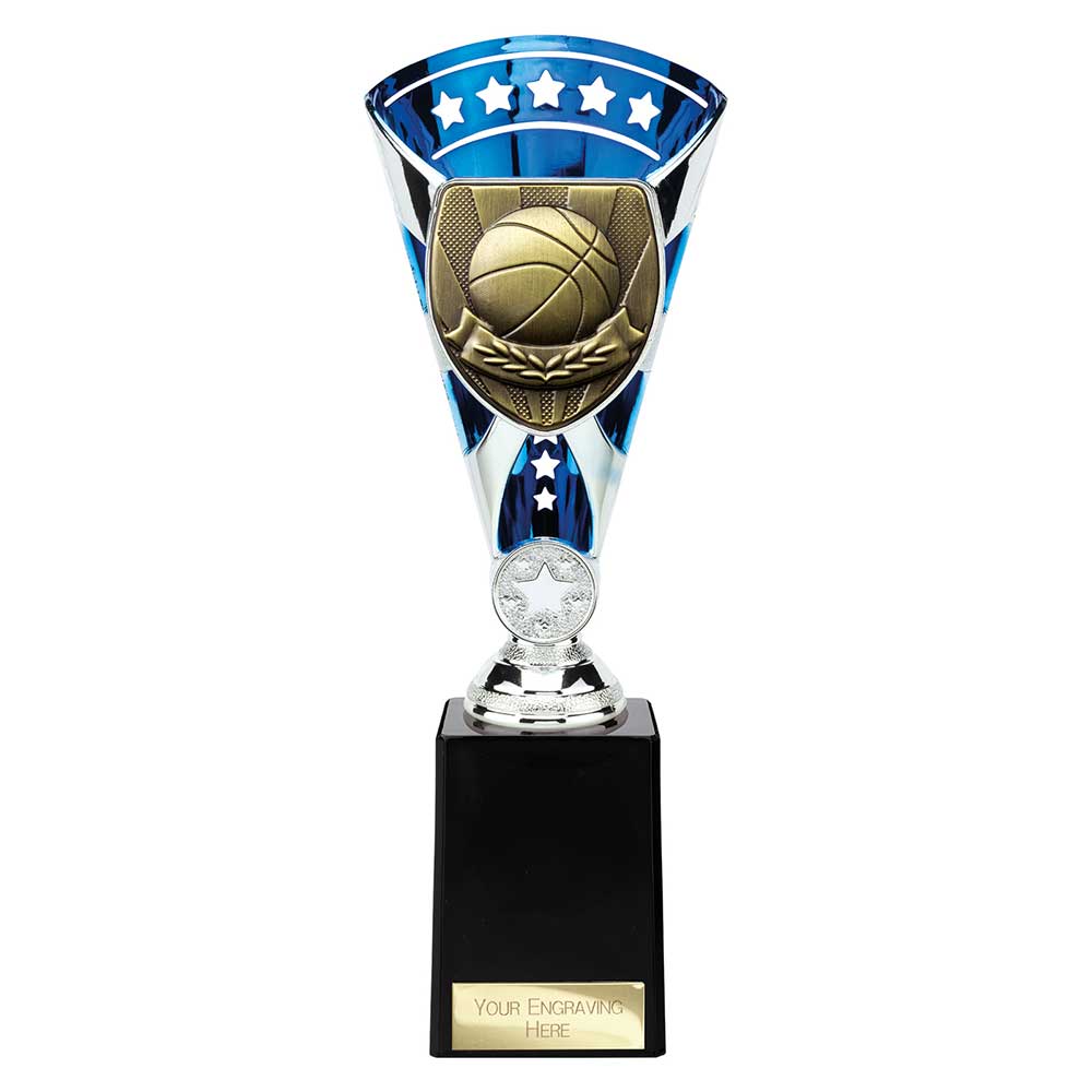 Cobra Star Trophy Cup Basketball Blue and Silver 4 Cobra Star Trophy Cup Basketball Blue and Silver - Image 4