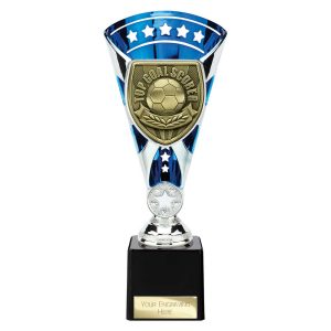 Cobra Star Trophy Cup Top Scorer Blue and Silver