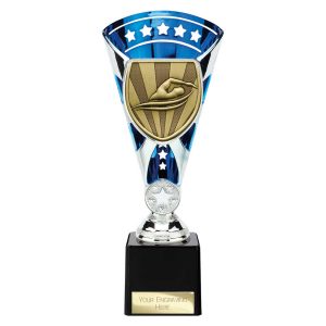 Cobra Star Trophy Cup Swimming Blue and Silver