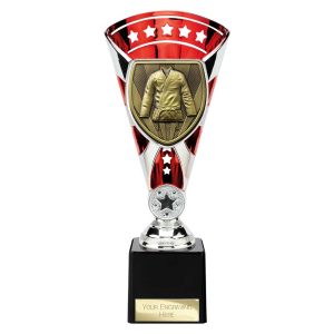 Cobra Star Trophy Cup Martial Arts Gee Red and Silver
