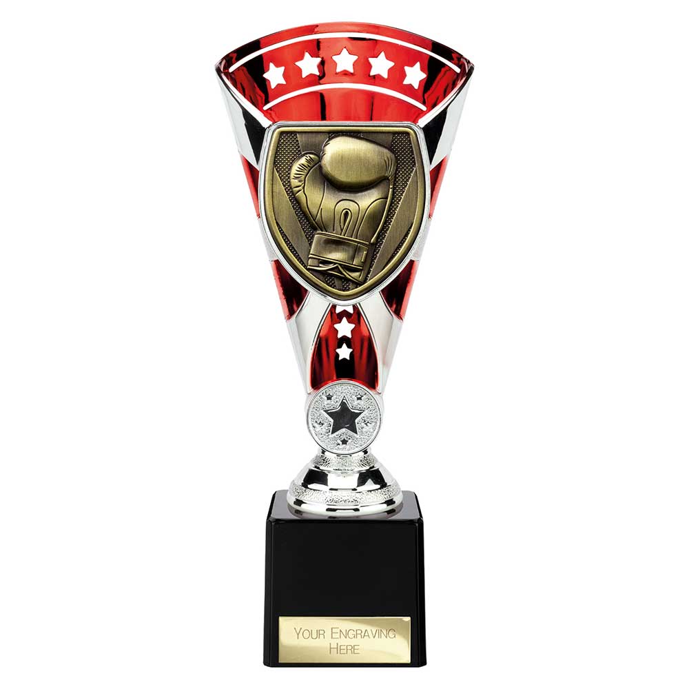 Cobra Star Trophy Cup Boxing Red and Silver 1 Cobra Star Trophy Cup Boxing Red and Silver