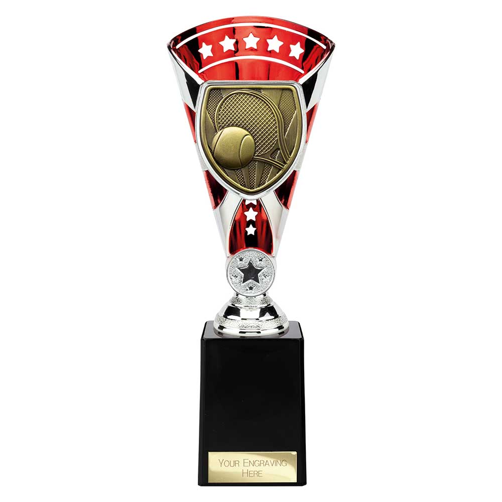Cobra Star Trophy Cup Tennis Red and Silver 4 Cobra Star Trophy Cup Tennis Red and Silver - Image 4