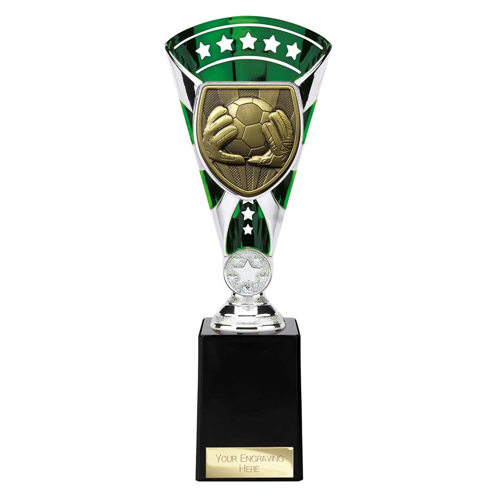 Cobra Star Trophy Cup Football Goal Keeper Green and Silver 4 Cobra Star Trophy Cup Football Goal Keeper Green and Silver - Image 4