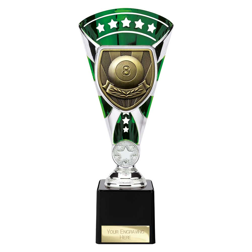 Cobra Star Trophy Cup Pool Green and Silver 1 Cobra Star Trophy Cup Pool Green and Silver