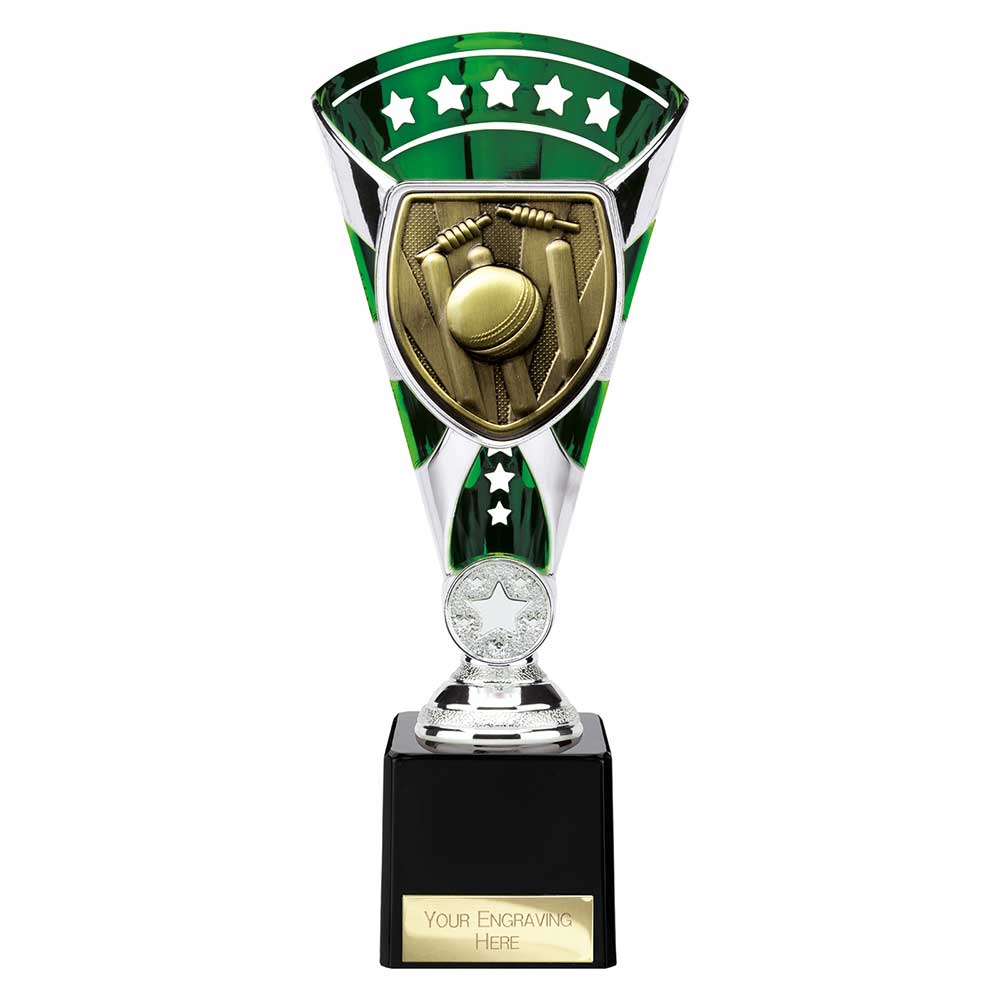 Cobra Star Trophy Cup Cricket Green and Silver 1 Cobra Star Trophy Cup Cricket Green and Silver