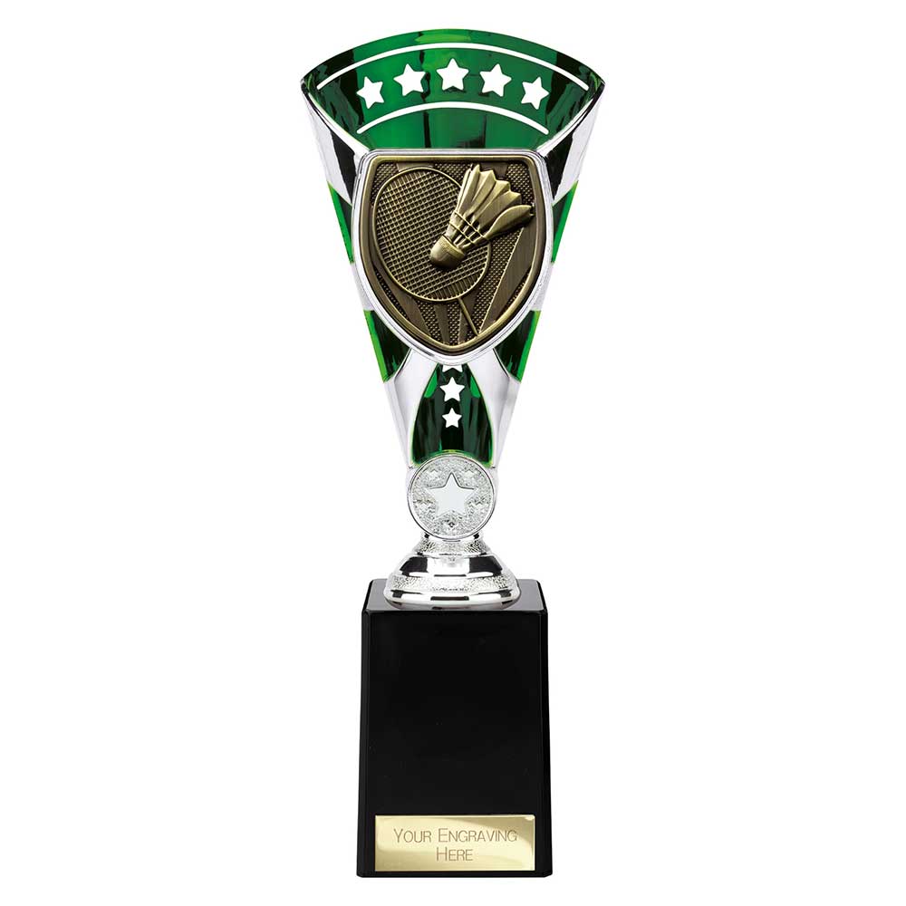 Cobra Star Trophy Cup Badminton Green and Silver 5 Cobra Star Trophy Cup Badminton Green and Silver - Image 5
