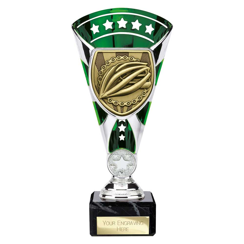 Cobra Star Trophy Cup Cycling Green and Silver 2 Cobra Star Trophy Cup Cycling Green and Silver - Image 2