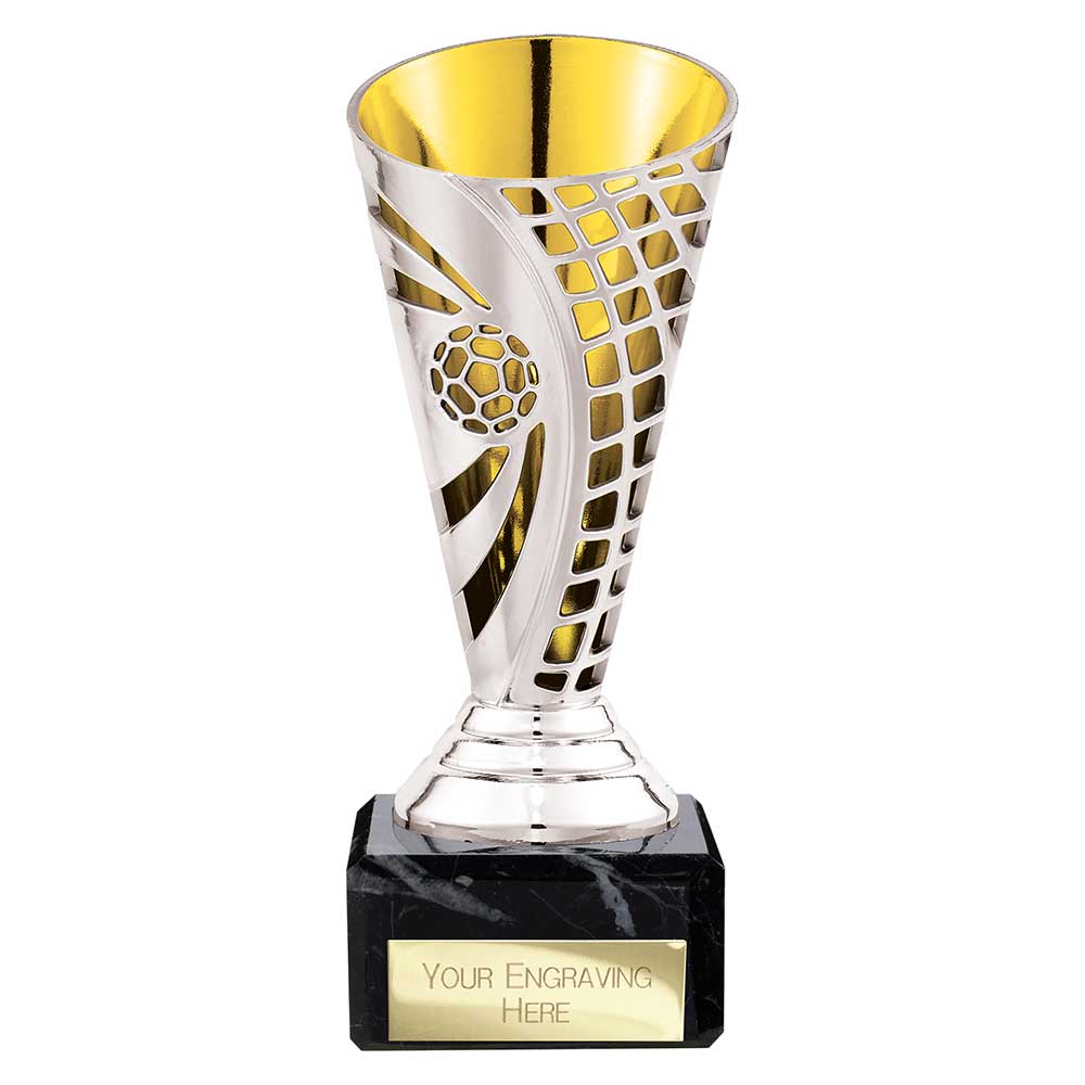 Defender Football Trophy Cup Gold and Silver 1 Defender Football Trophy Cup Gold and Silver