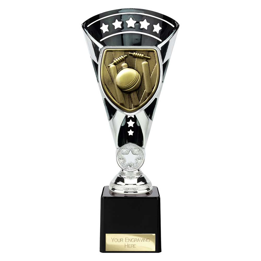 Cobra Star Trophy Cup Cricket Silver and Black 1 Cobra Star Trophy Cup Cricket Silver and Black