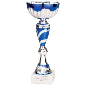 Omega Trophy Cup Silver and Blue