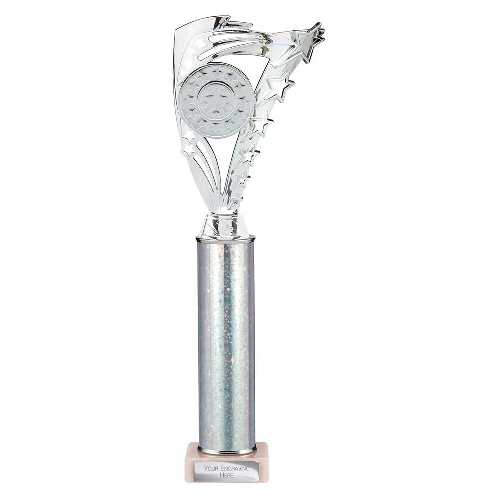 Frenzy Multi Award Tube Trophy Silver 3 Frenzy Multi Award Tube Trophy Silver - Image 3