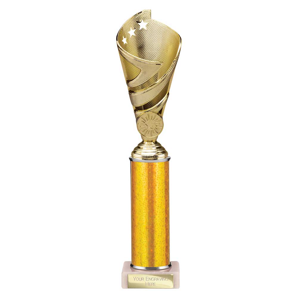 Hurricane Multi Award Tube Trophy Gold 6 Hurricane Multi Award Tube Trophy Gold - Image 6