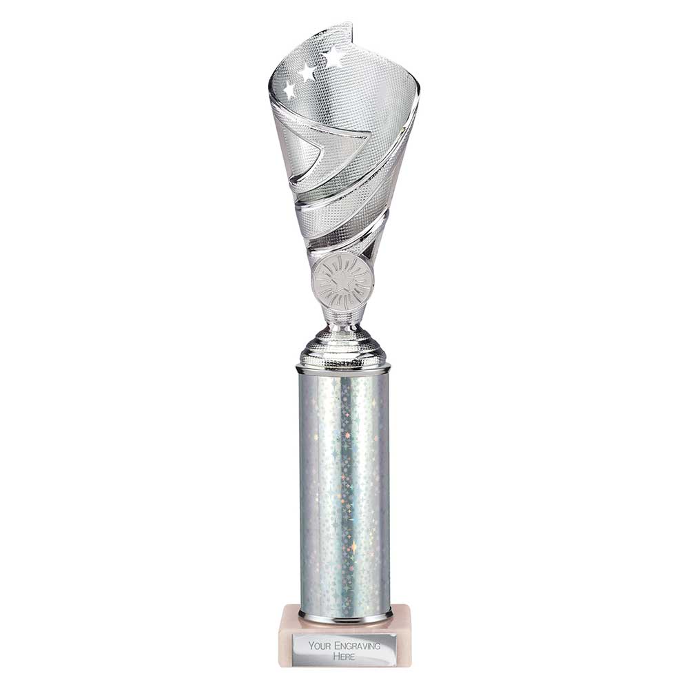 Hurricane Multi Award Tube Trophy Silver 5 Hurricane Multi Award Tube Trophy Silver - Image 5