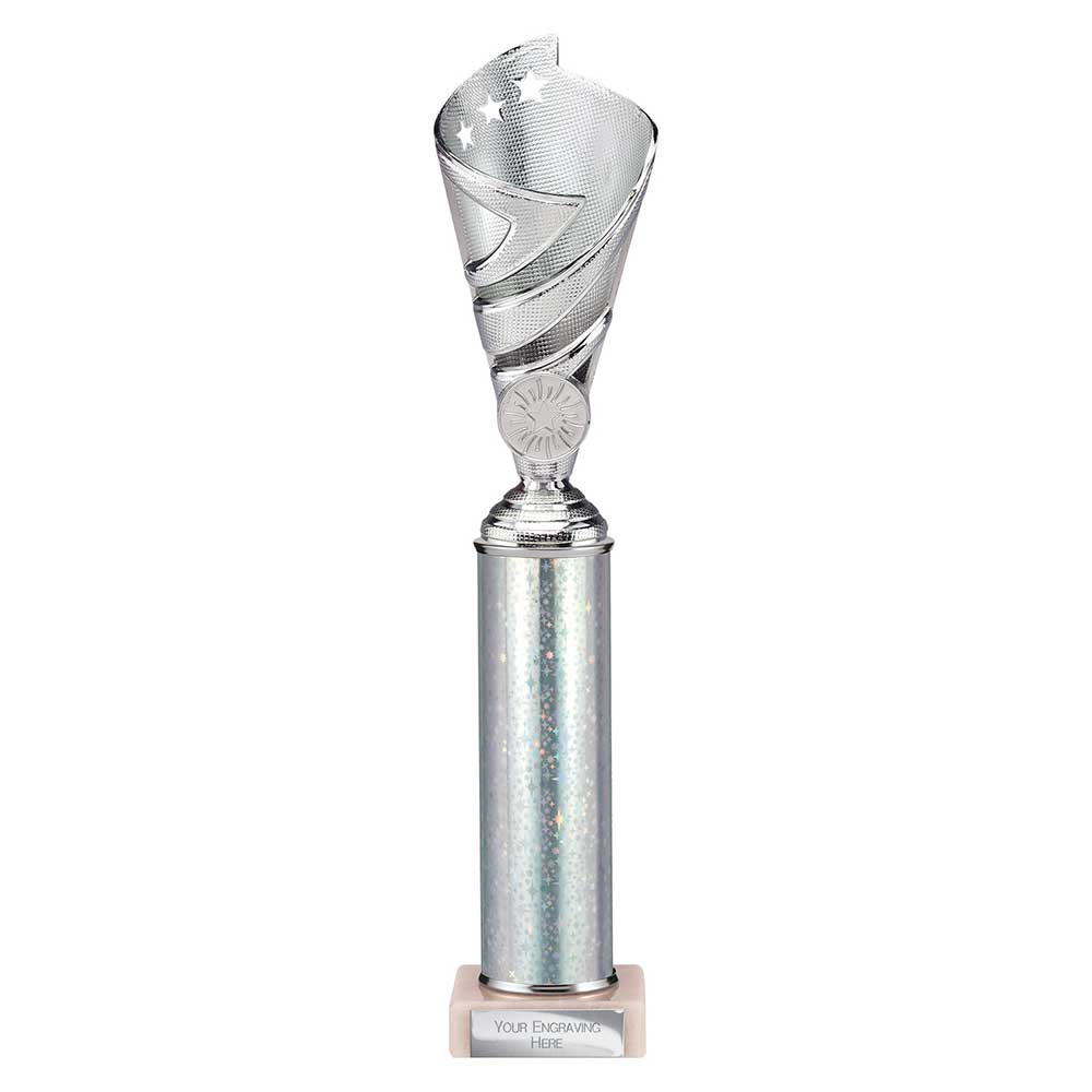 Hurricane Multi Award Tube Trophy Silver 6 Hurricane Multi Award Tube Trophy Silver - Image 6