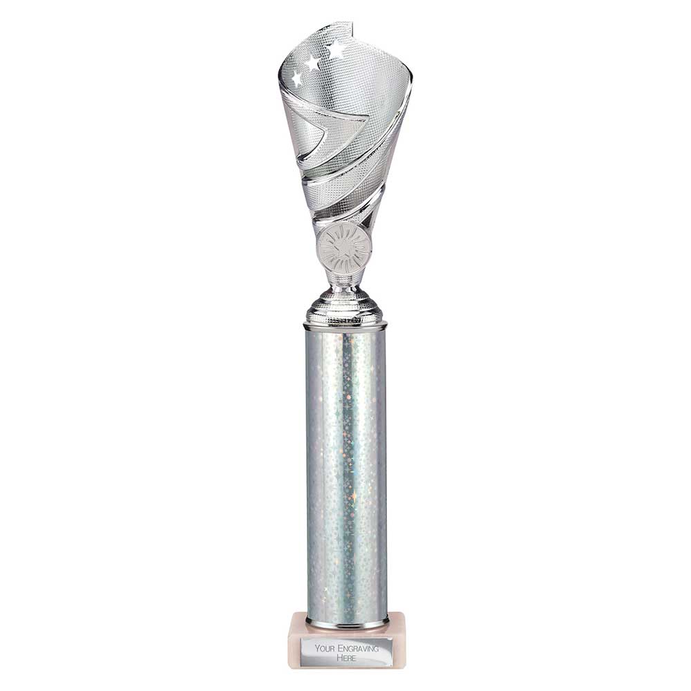Hurricane Multi Award Tube Trophy Silver 7 Hurricane Multi Award Tube Trophy Silver - Image 7
