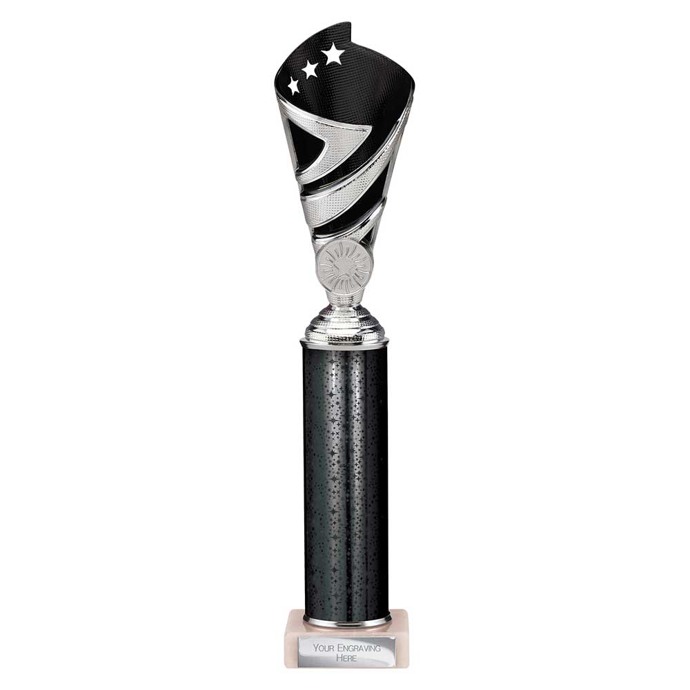 Hurricane Multi Award Tube Trophy Silver and Black 6 Hurricane Multi Award Tube Trophy Silver and Black - Image 6
