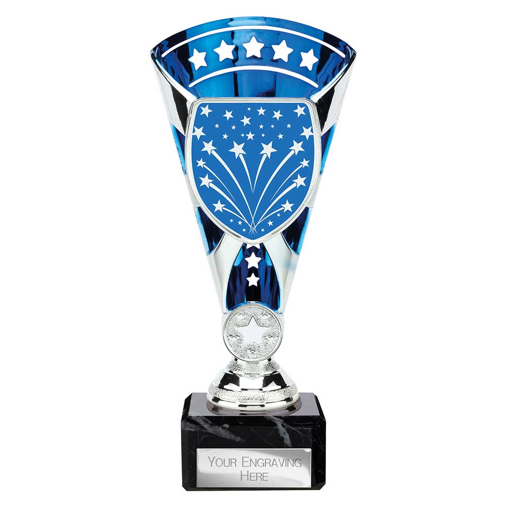 Cobra Star Multi Award Trophy Silver and Blue 1 Cobra Star Multi Award Trophy Silver and Blue