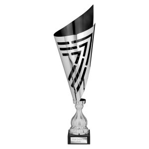 Arrow Laser Trophy Cup Silver and Black