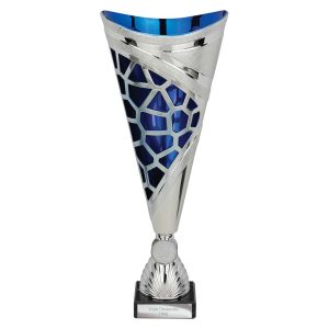 Vivid Trophy Silver and Blue