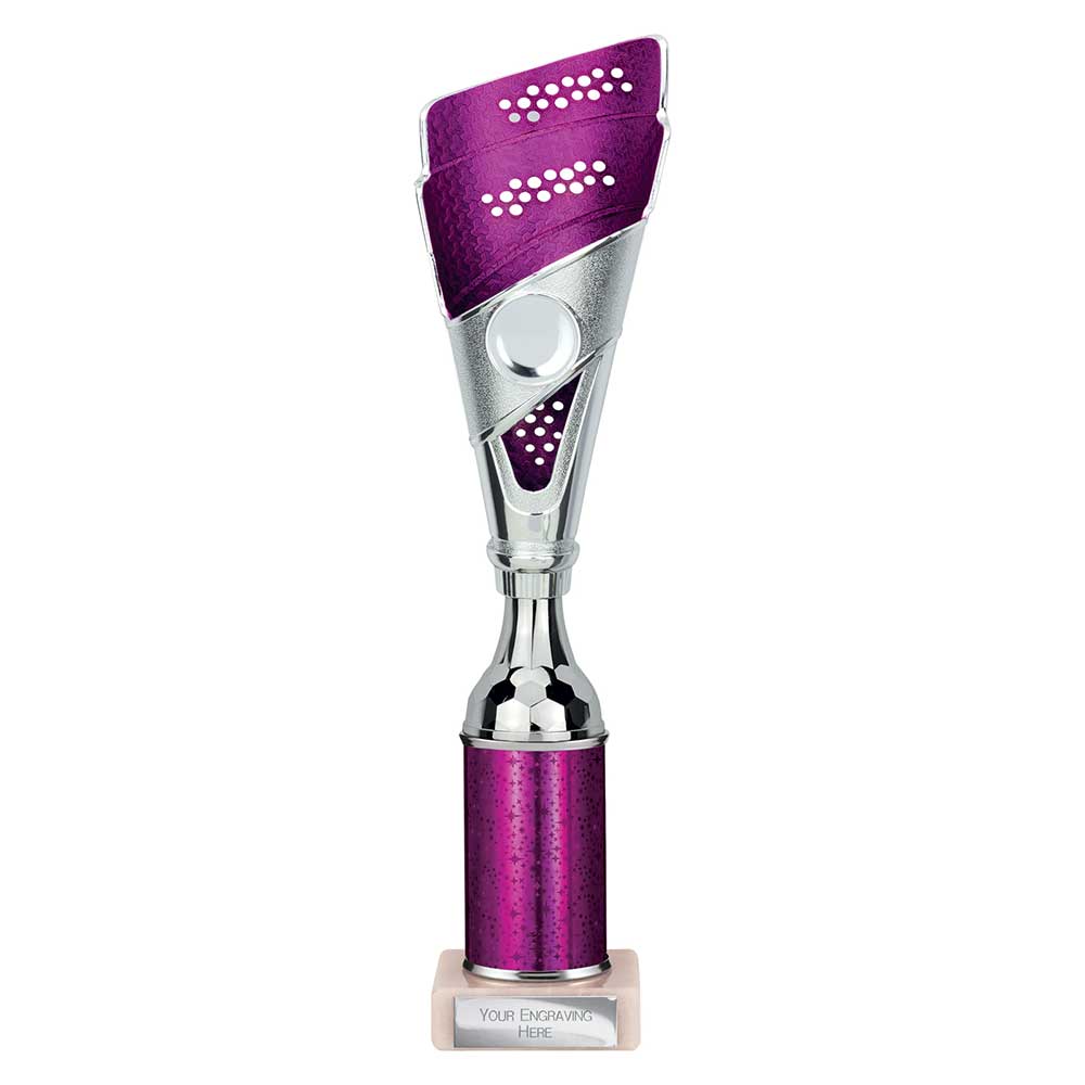 Predator Multi Award Tube Trophy Purple and Silver 4 Predator Multi Award Tube Trophy Purple and Silver - Image 4