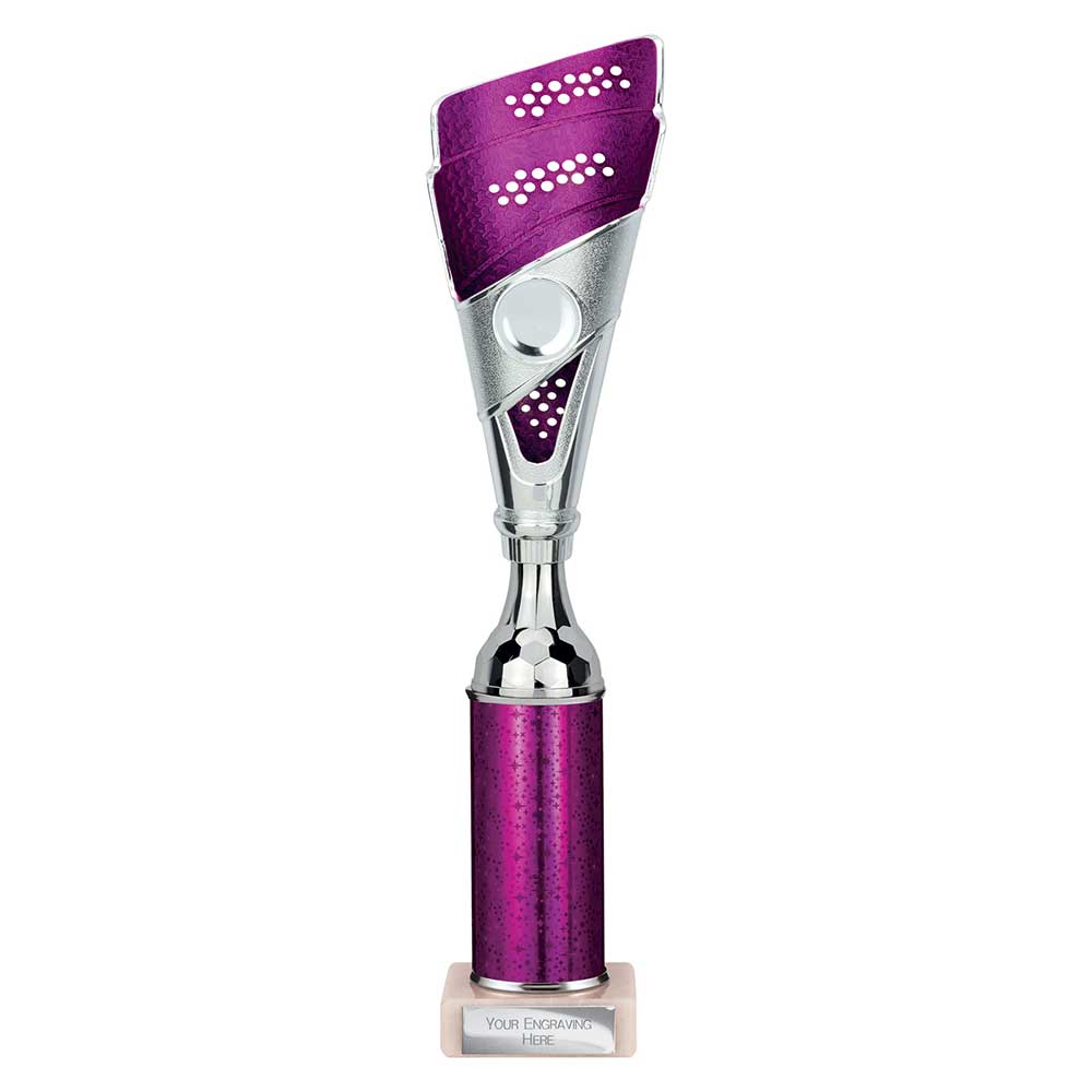 Predator Multi Award Tube Trophy Purple and Silver 5 Predator Multi Award Tube Trophy Purple and Silver - Image 5