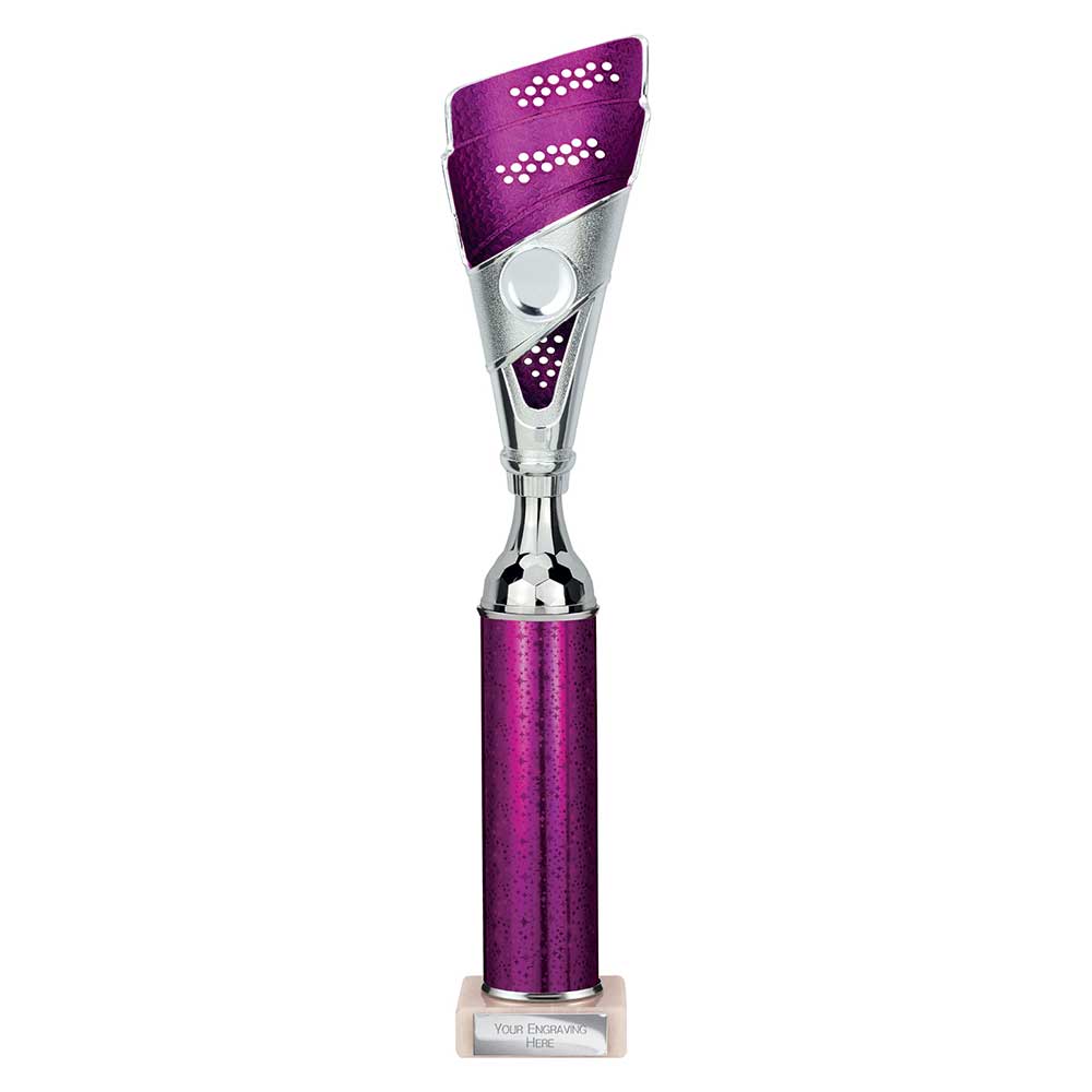 Predator Multi Award Tube Trophy Purple and Silver 7 Predator Multi Award Tube Trophy Purple and Silver - Image 7