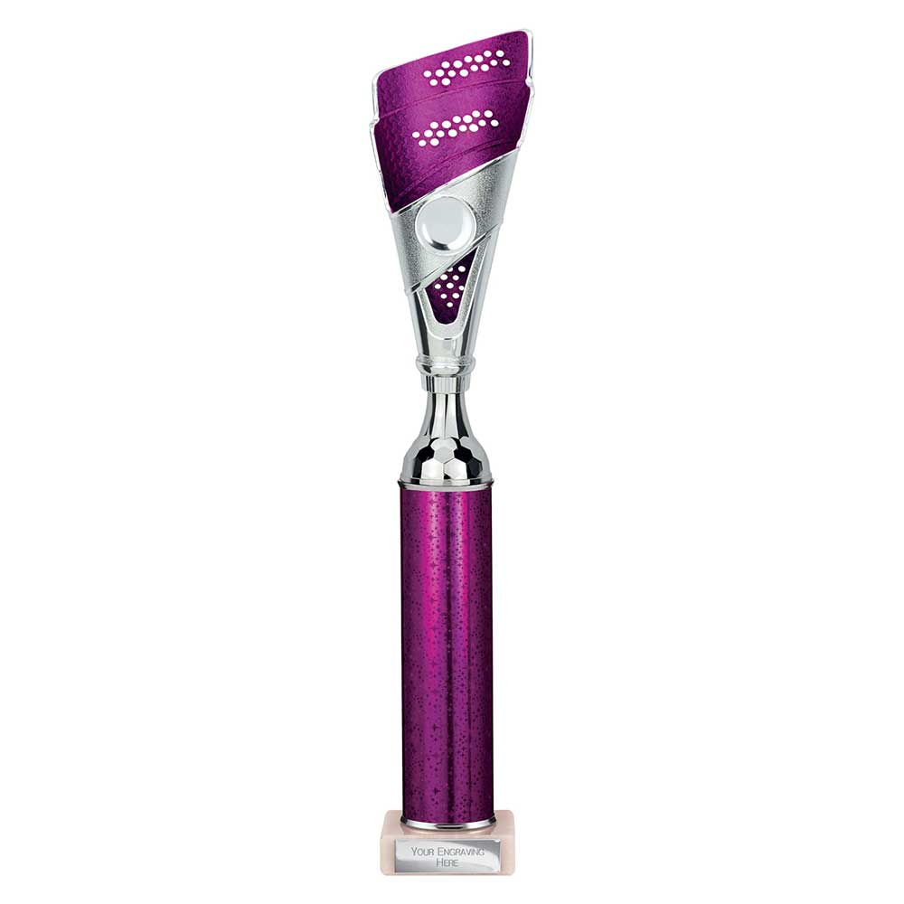 Predator Multi Award Tube Trophy Purple and Silver 8 Predator Multi Award Tube Trophy Purple and Silver - Image 8