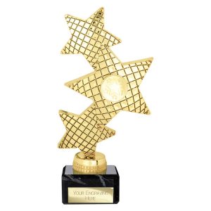 Trinity Star Multi Award Plastic Trophy Gold