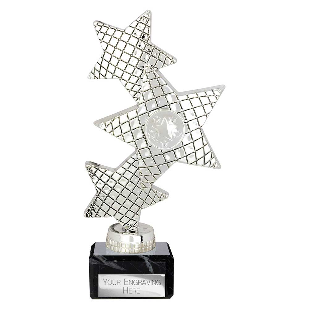Trinity Star Multi Award Plastic Trophy Silver 1 Trinity Star Multi Award Plastic Trophy Silver