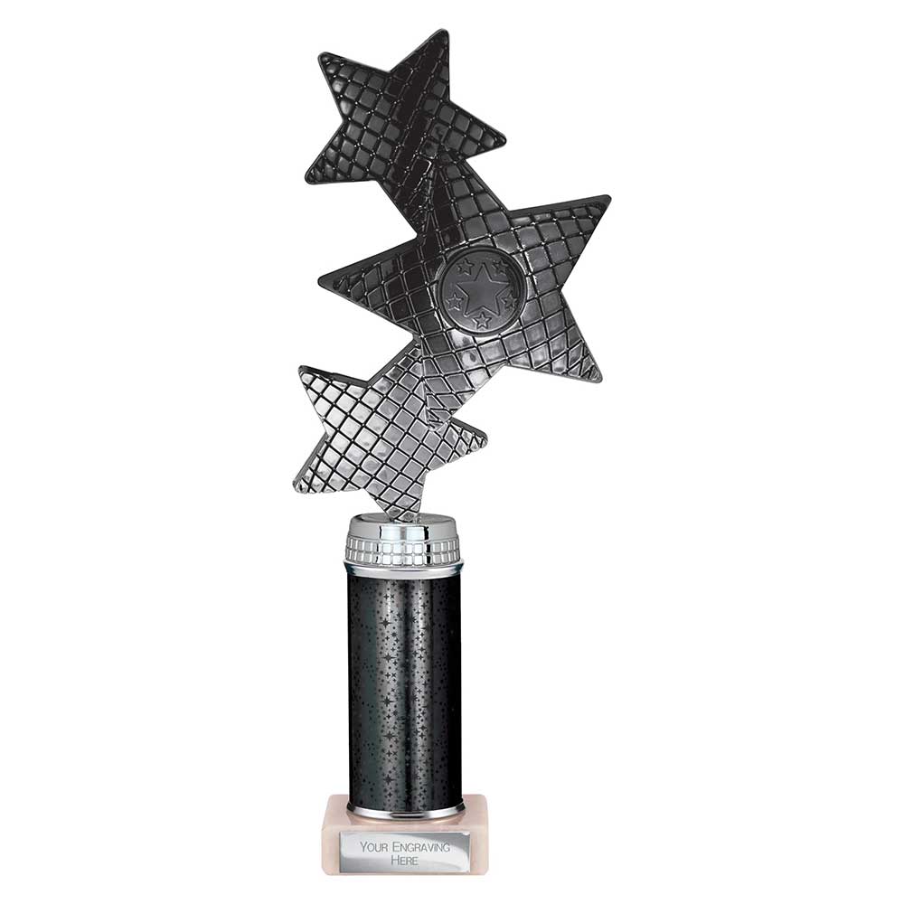 Trinity Star Multi Award Tube Trophy Black and Silver 5 Trinity Star Multi Award Tube Trophy Black and Silver - Image 5