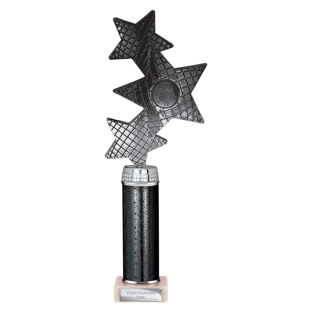 Trinity Star Multi Award Tube Trophy Black and Silver 6 Trinity Star Multi Award Tube Trophy Black and Silver - Image 6