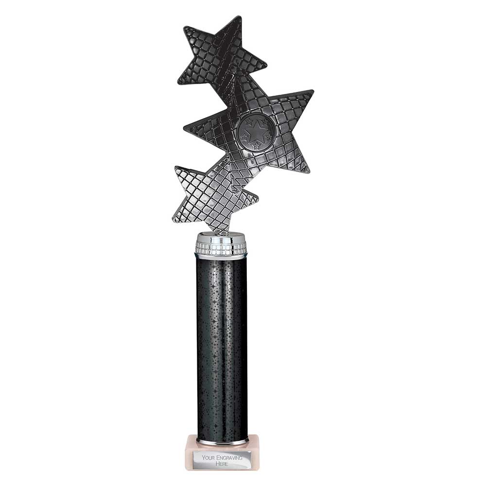 Trinity Star Multi Award Tube Trophy Black and Silver 8 Trinity Star Multi Award Tube Trophy Black and Silver - Image 8