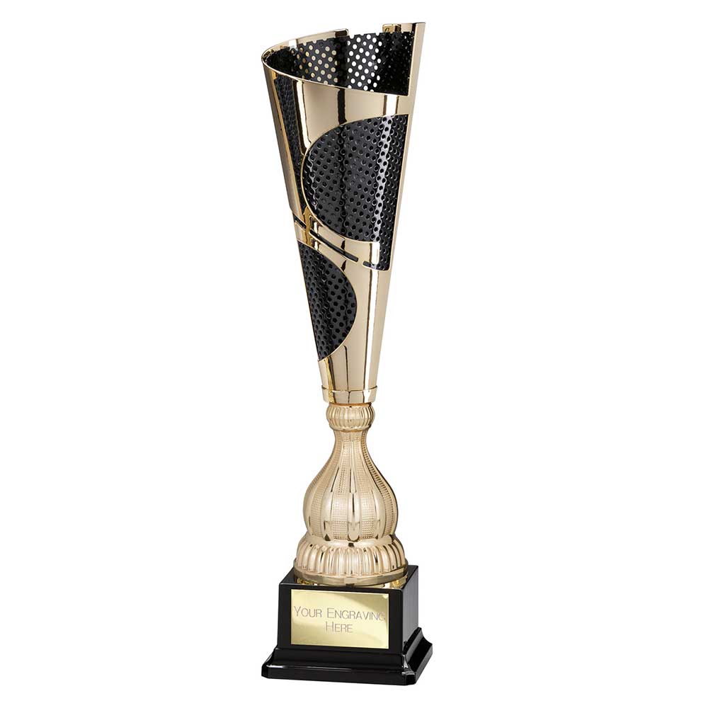 Quest Laser Cut Trophy Cup Gold and Black 3 Quest Laser Cut Trophy Cup Gold and Black - Image 3