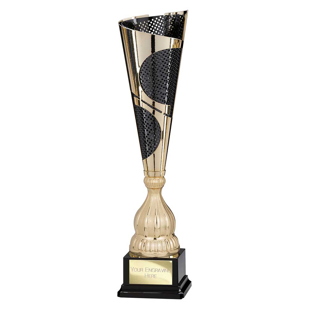 Quest Laser Cut Trophy Cup Gold and Black 4 Quest Laser Cut Trophy Cup Gold and Black - Image 4